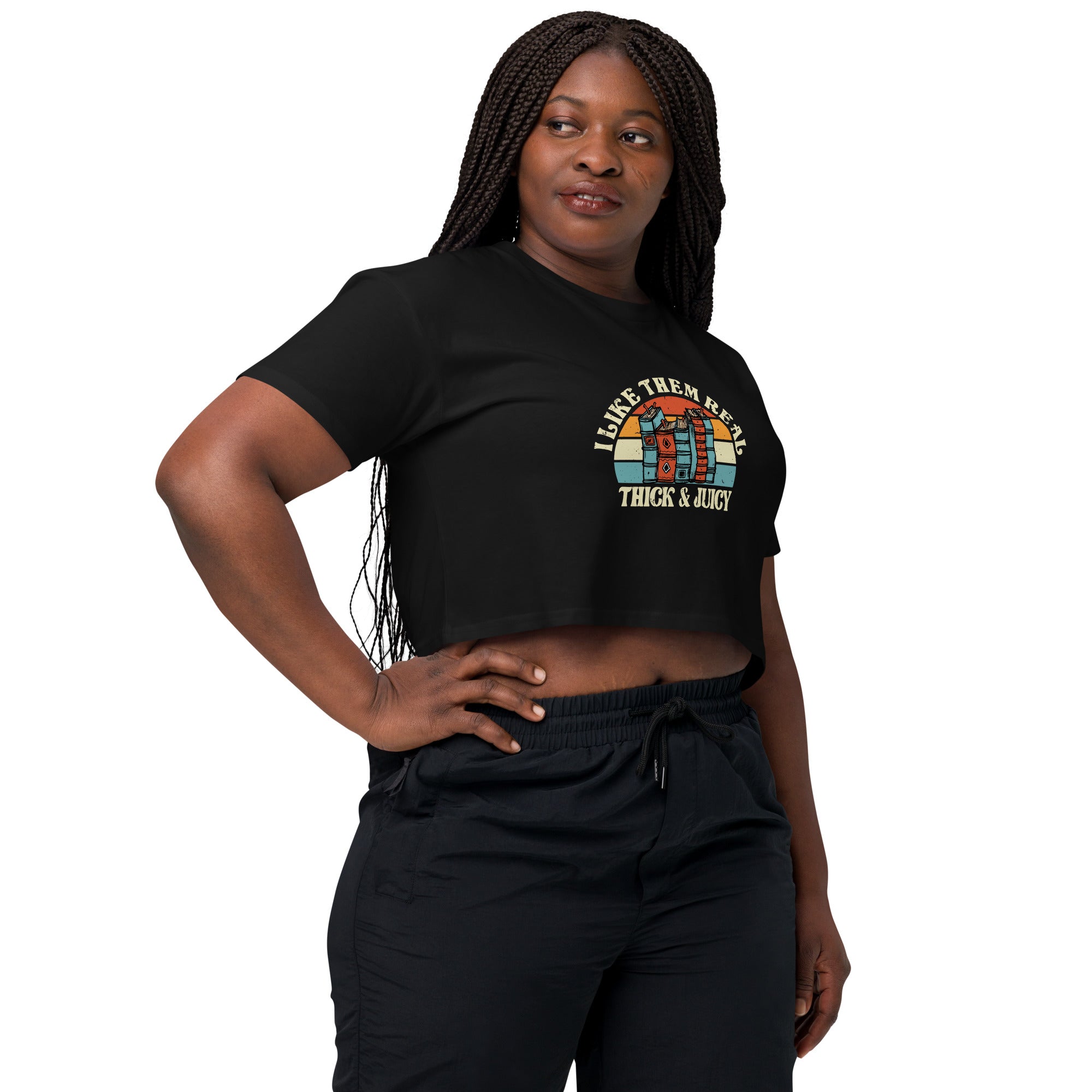 Women's crop top-Thick & Juicy – Chrissy's Conventions & Creations